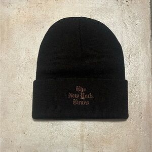 The New York Times Espresso Brown Beanie